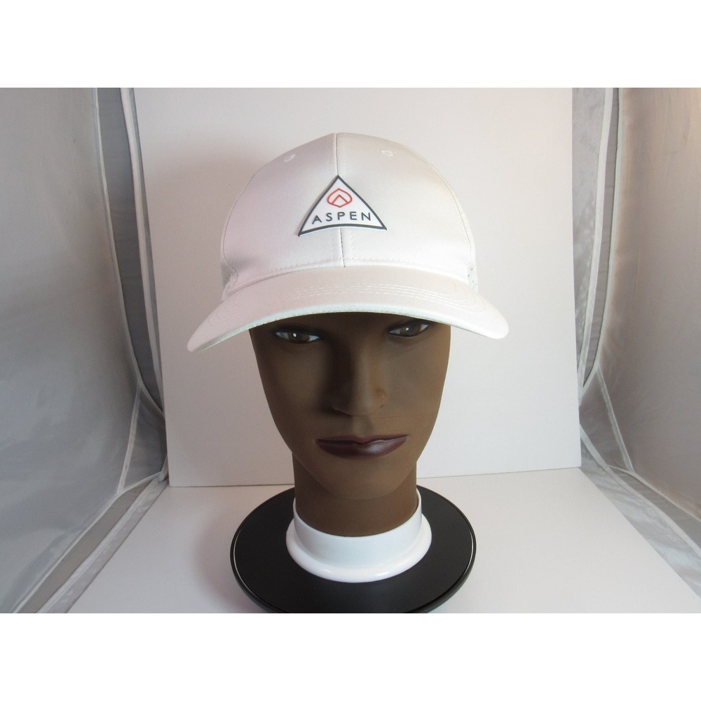 Aspen Hat Men's Adjustable White Perforated Performance Golf‎ Baseball Cap